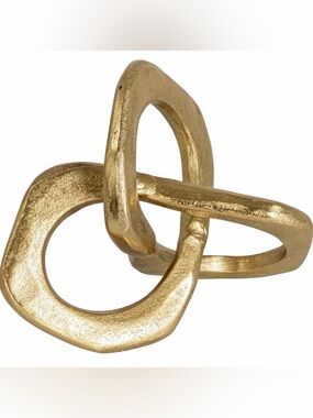 Bloomingville Distressed Brass/Gold Abstract Metal Figurine, LIKE NEW